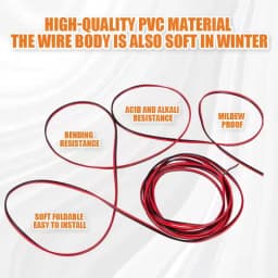 5/10m Red And Black Speaker Cable 2*0.3mm/2*0.5mm Audio Core Wire Tinned Copper 2 Pin AWG For Home Stereo HiFi/Car Player System