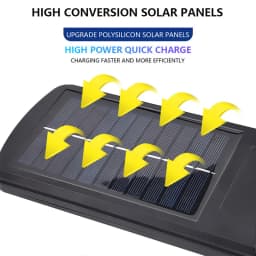 1-2pcs 3000W Solar Flood LED Light Motion Sensor Security Wall Yard Street Outdoor Lamp