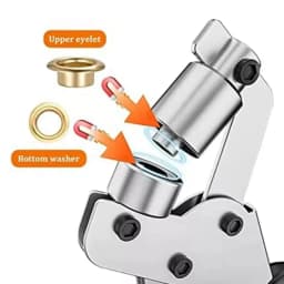 Heavy Duty Grommet Tool Kit Eyelet Hole Puncher Pliers Grommets Press Set 10.5mm