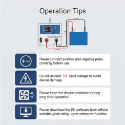 Heltec HT-BCT50A Lithium Lifepo4 Car Battery Capacity Tester/Charge and Discharge Electric Load Test Machine 5V 50A 250W