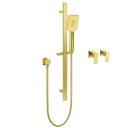 **Sydney Stock** KYLINS Brushed Gold Gun Metal Chrome Black Hand Held Shower Head Set Sliding Rail Mixer Taps WELS WATERMARK