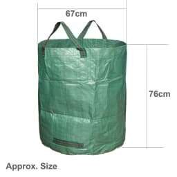 4Pcs 272 Liter Large Garden Waste Bag Leaf Rubbish Plant Grass Sack Reusable Carry