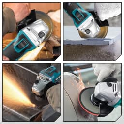 YOFIDRA 125mm Brushless Electric Angle Grinder 4 Gears Metal Wood Grinding Polishing Cutting Tool For Makita 18V-21V Battery Pin