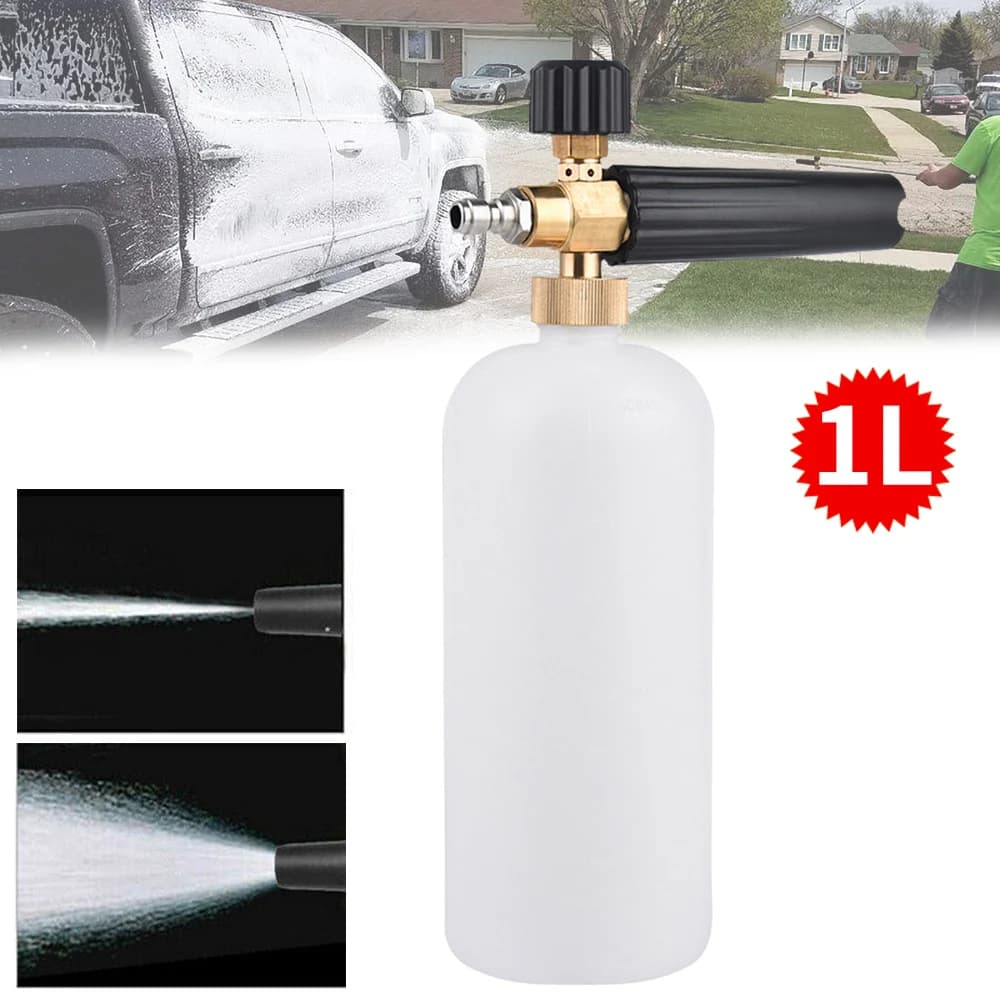 2PCS 1L Adjustable Snow Foam Lance Cannon Gun Pressure Car Washer Bottle Sprayer New