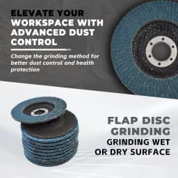 10-Pack Aluminum Oxide Sanding Discs 40-Grit 4.5''x7/8'' T29 Replacement for Grinding All Kinds of Non-Ferrous Metals Plastics