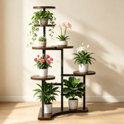 5 Tier Corner Plant Stand Indoor Planter Display Rack Potted Flowers Organizer Stand for Living Room Balcony Patio