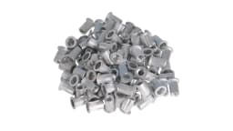 100Pcs M6 Rivet Nuts Kit Metric Aluminum Flat Head Threaded Rivet Nut Insert Nutsert Rivet Nuts Assortment Kit