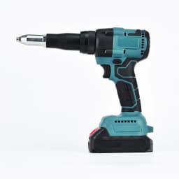 18V Electric Cordless Rivet gun Nut Riveting Tool Brushless Drive with 2 Batterys