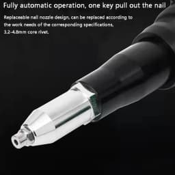 18V Electric Cordless Rivet gun Nut Riveting Tool Brushless Drive with 2 Batterys
