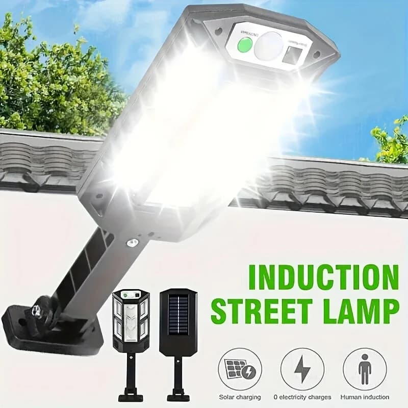 3000LM Super Bright Solar Outdoor Light, Motion Sensor Solar Light, 3 Lighting Modes, Equipped with 43 LED Beads, Security Wall