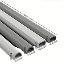 1PC 1/3M Self-Adhesive PVC Cable Management Strip Decorative Wire Protection Strip Suitable for Covering Wires on Walls Floors