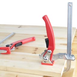 Allsome 2pcs Ratcheting Quick Release Clamp , For MFT and Guide Rail System, Bar Clamp
