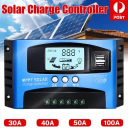 Solar Panel Regulator Charge Controller 12V/24V Auto Focus Tracking MPPT USB