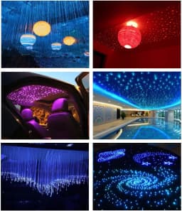 500pc Headliner Star Light Kit Roof Starlight Ceiling Light Optic Fiber Home Car