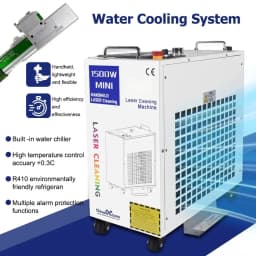 3000W Relfar Laser Cleaning Machine Rust Removal Cleaning Width 300MM Rust Removing for Oil Paint Metal Cleaning