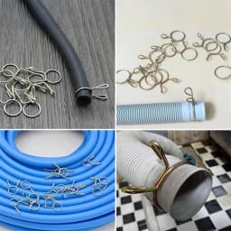 250Pcs Fuel Line Hose Tubing Spring Clips Clamps Assortment Kit for Motorcycle