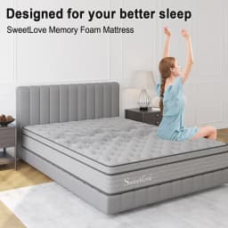 King Single Size Bed Mattress Orthopedic Memory Foam Euro Top Comfortable Supportive Mattress