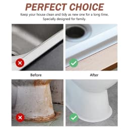 3.2M Bath Caulk Tape Self Adhesive PVC Oil-Proof Kitchen Sink Edge Corner Wall Sticker Waterproof Toilet Sealing Strip Tape