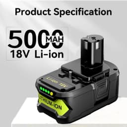 1/2/4PCS 5.0Ah P108 li-on Battery Replace for Ryobi 18V P104 P105 P107 P109 P102 Battery pin Compatible with Cordless Power Tool
