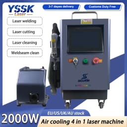 Handheld Laser 2000W Air Cooling 4 in 1 Laser Welding/Cutting/Cleaning Machine Laser welder cutter 100% factory outlet