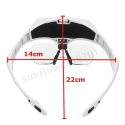 Adjustable Head Magnifier LED Light Lightweight Magnifying Glass 5 Lens Tool AU