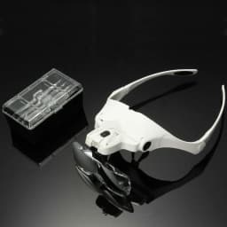 Adjustable Head Magnifier LED Light Lightweight Magnifying Glass 5 Lens Tool AU
