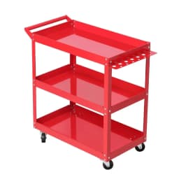 3 Tier Rolling Tool Cart Trolley Workshop Garage Storage Organizer with Wheels and Handle