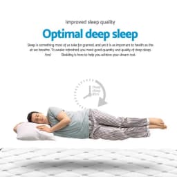 21cm Pillow Top Double Mattress Soft Support Comfortable Sleep Bed Mattress for Home Use