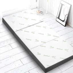 Foldable Single Foam Mattress Bamboo Cover Portable Space Saving Floor Bed Convertible Guest Sleeping Mat Extra Comfort Durable Breathable Washable Cover