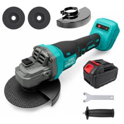  Cordless Angle Grinder Compatible with Makita 18V Battery, 125mm Electric Grinding Machine with 1pc Battery, Brushless Power Grinder with Battery, Cutting Grinding Polishing Tool for Metal Wood DIY Workshop