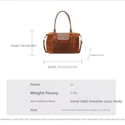 Casual Large Capacity Women'S Crossbody Bag Retro Matte Handbag Pillow Shaped Shoulder Bag Urban Minimalist Style