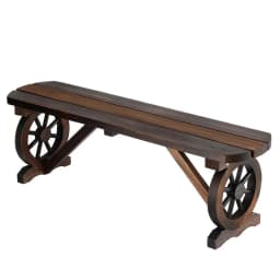 Outdoor Wooden Garden Bench Seat Patio Furniture Dining Chair Wagon Style Outdoor Seating