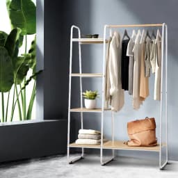 Artiss Style Wardrobe Clothes Rack Airer Coat Stand 150cm Metal Garment Organizer Home Storage Display Rack