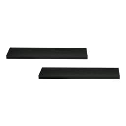 Floating Wall Shelf Set of 2 Black 90CM Modern Minimalist Storage Display Shelves