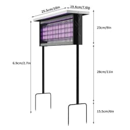 Solar Bug Zapper Outdoor Mosquito Zapper 4500V Waterproof Rechargeable Fly Zappe