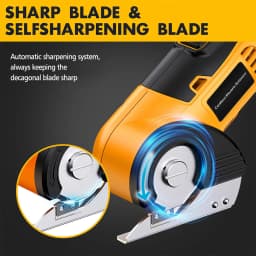 Cordless Electric Scissors Rotary Cutter PVC Leather for Crafts Sewing Cardboard