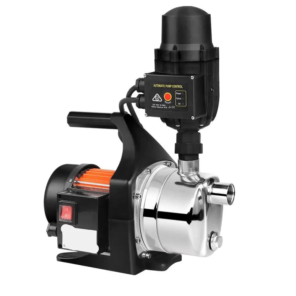Garden Water Pump 800W High Pressure Electric Booster Pump for Rain Tank Farm Irrigation House Black