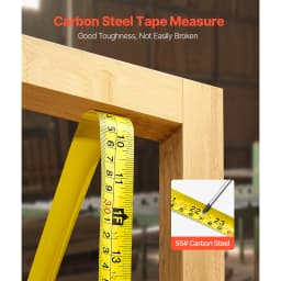 SucceBuy Tape Measure 25 ft Length Measuring Tape with Retractable Imperial and Metric ft/m Dual-Scale & ABS Case for Outdoor