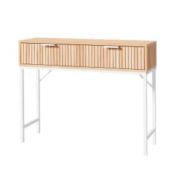Modern Console Table with 2 Drawers 92CM Narrow Entryway Storage Table for Living Room Hallway Bedroom Furniture