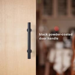 12''Barn Door Handle Black Embedded Translation Wooden Door Interior Door Handle