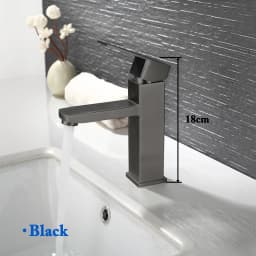 Basin Sink Bathroom Faucet Deck Mounted Hot Cold Water Basin Mixer Taps Matte Black Lavatory Sink Tap Crane(hose not include)