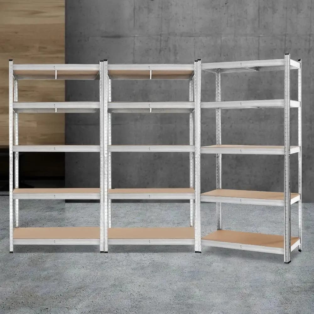 Heavy Duty 3x1.8M Warehouse Shelving Rack Garage Metal Storage Shelves High Capacity Organizer