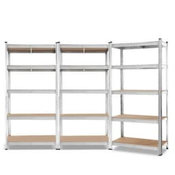 Heavy Duty 3x1.8M Warehouse Shelving Rack Garage Metal Storage Shelves High Capacity Organizer