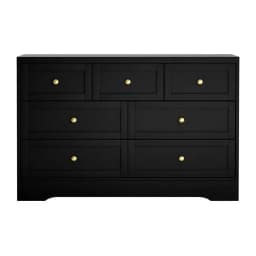 7 Drawer Dresser Storage Cabinet Bedroom Living Room Clothes Organizer Black