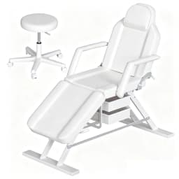 PORIYA 180CM Massage Table Beauty Bed Chair Stool Set Adjust Tattoo Recliner Therapy