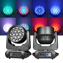 265W Beam Moving Head Light RGBW LED Lighting Zoom Wash Lights DMX Stage Effect Lighting for Disco Party Concert Theater