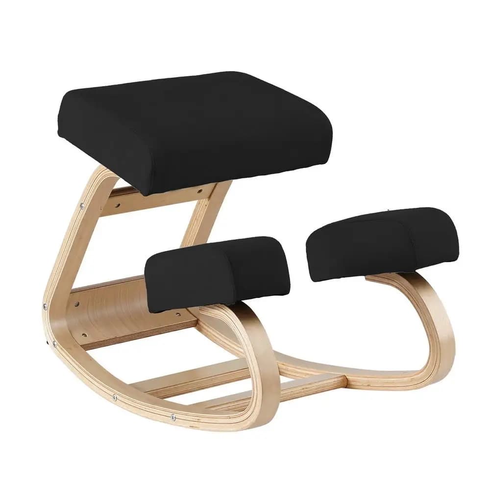 Kneeling Ergonomic Office Chair Memory Foam Balance Stool for home and Gaming 120kg Capacity Black