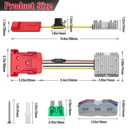 Power Wheels Battery Adapter DC 12V 20A 240W Buck Converter Regulator For Step Down Converter 1Set