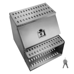 SucceBuy 18 x 27.5 x 25.4/24 x 27.5 x 25.4in Semi-Truck Step Tool Box with T-Handle Lock & Keys for Semi Trucks Flatbed Trailers