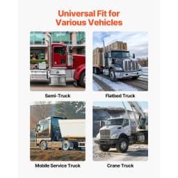 SucceBuy 18 x 27.5 x 25.4/24 x 27.5 x 25.4in Semi-Truck Step Tool Box with T-Handle Lock & Keys for Semi Trucks Flatbed Trailers